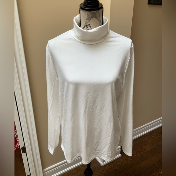 SAN FRANCISCO White Long Sleeve Turtle Neck Top Womens Size XL BRAND NEW - Picture 6 of 9